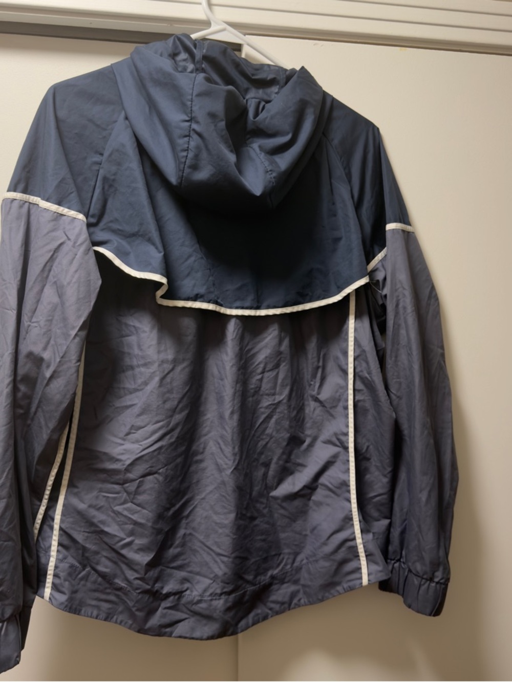 Nike Navy Pullover Track Jacket with Hood - Picture 3 of 3
